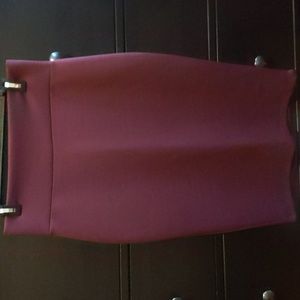 Burgundy Knit Stretch Skirt